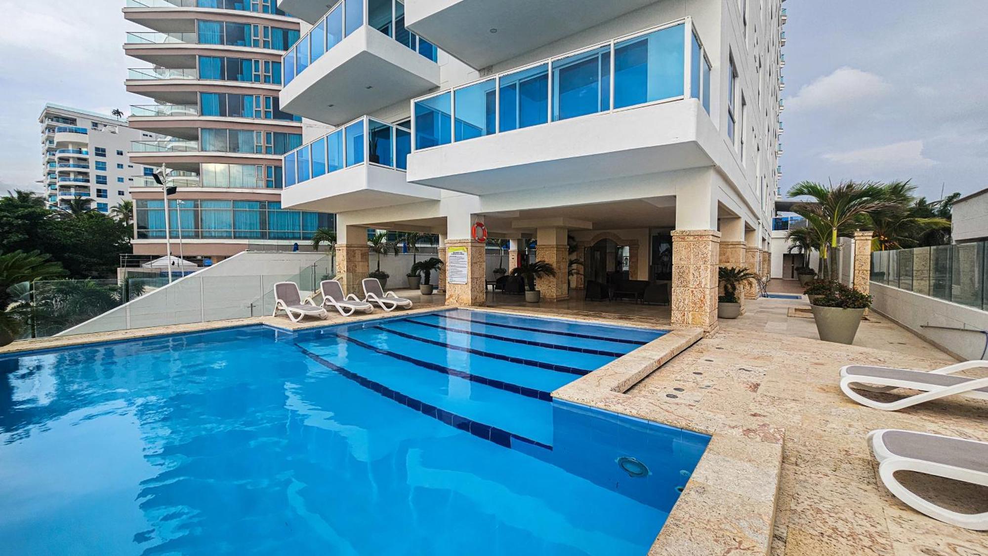 Luxury Apartment, Sector Morros, Vista Y Salida Al Mar Edificio Sunshine Cartagena Kültér fotó